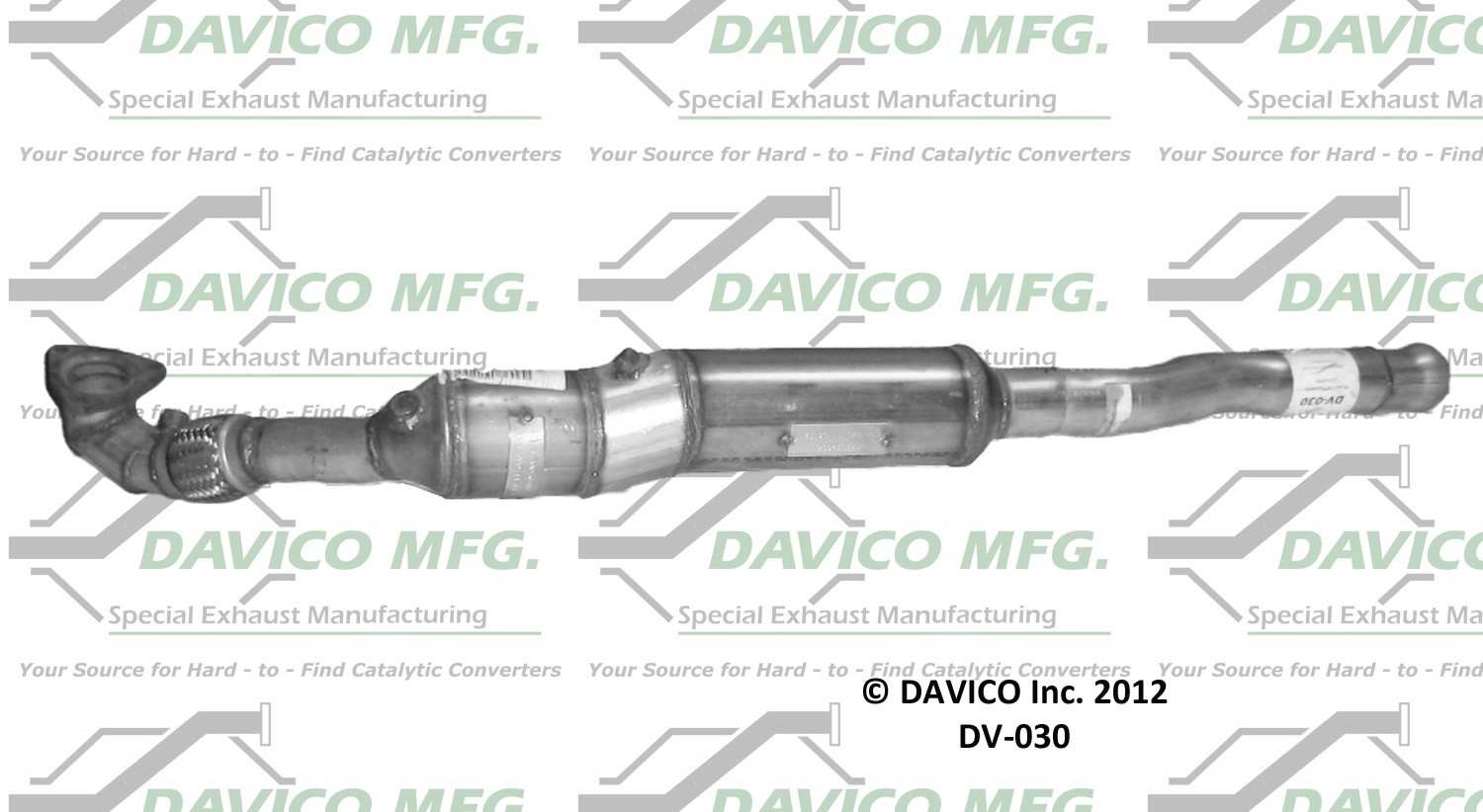 Davico Mfg Exact-Fit Catalytic Converter DV-030