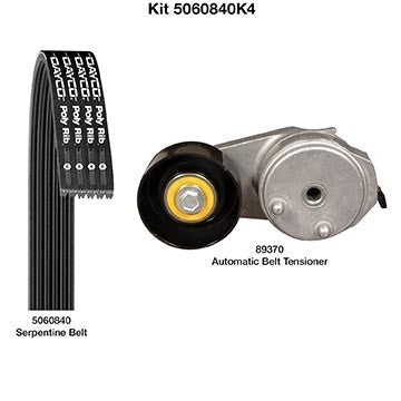 Dayco Serpentine Belt Drive Component Kit 5060840K4