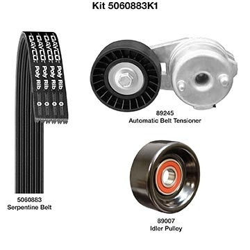 Dayco Serpentine Belt Drive Component Kit 5060883K1