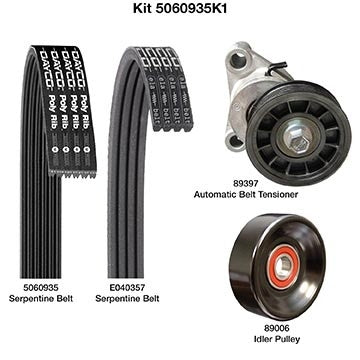 Dayco Serpentine Belt Drive Component Kit 5060935K1