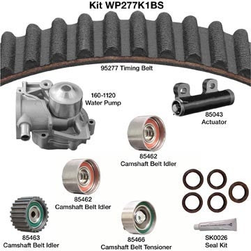 Dayco Engine Timing Belt Kit with Water Pump WP277K1BS