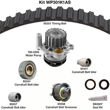 Dayco Engine Timing Belt Kit with Water Pump WP301K1AS