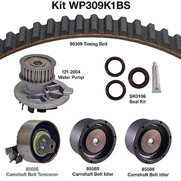 Dayco Engine Timing Belt Kit with Water Pump WP309K1BS
