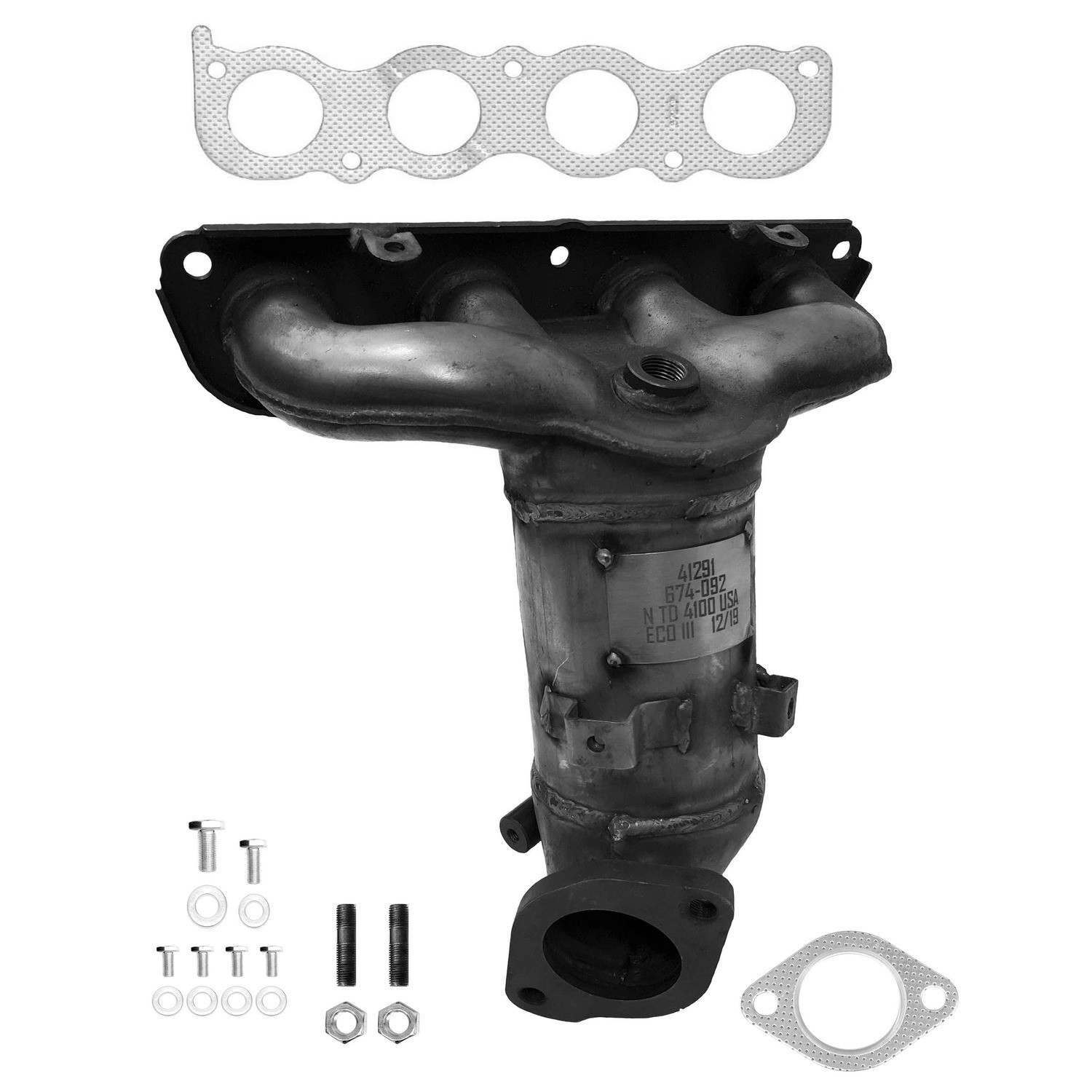 Eastern Catalytic Catalytic Converter with Integrated Exhaust Manifold 41291