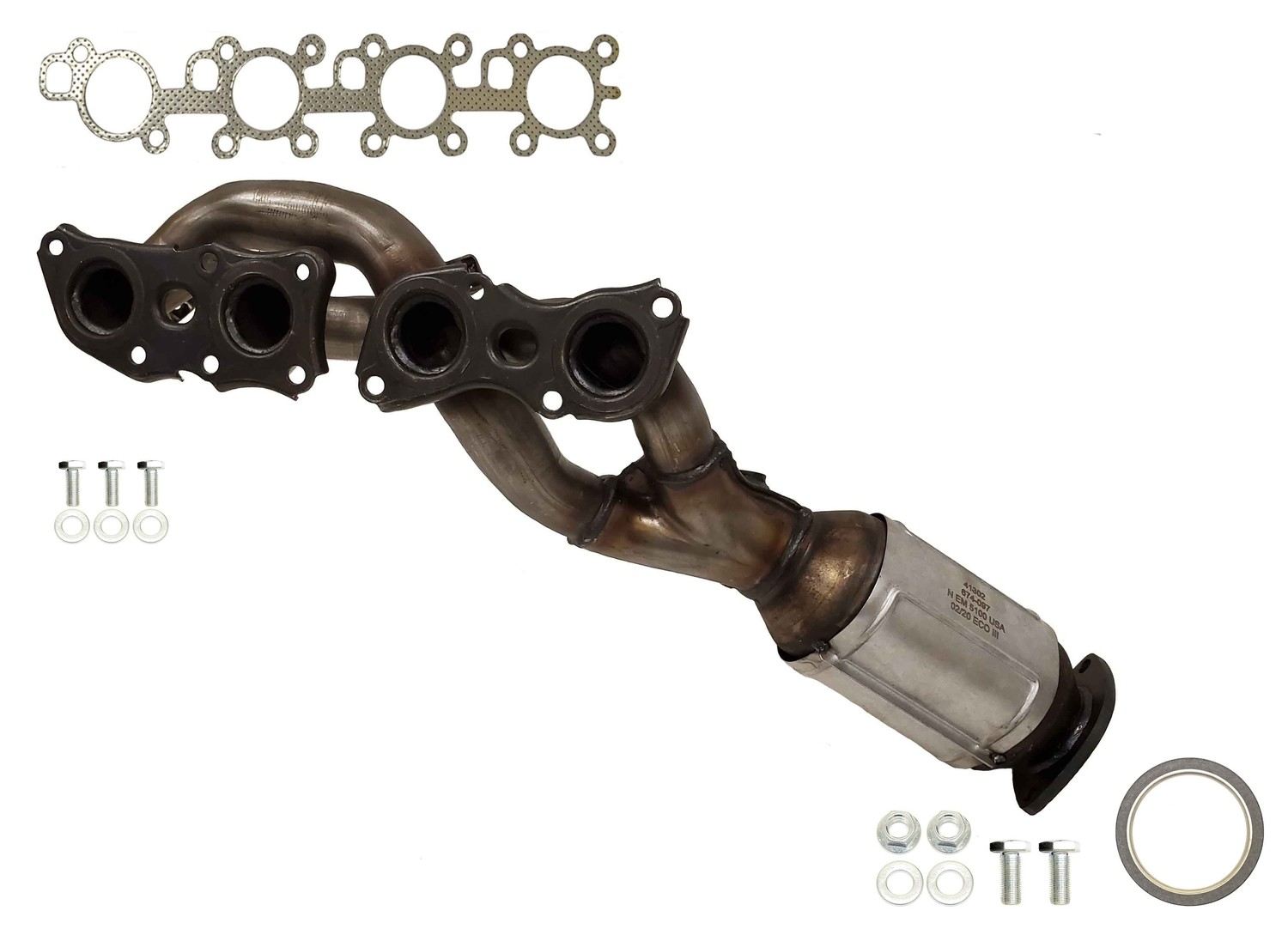 Eastern Catalytic Catalytic Converter with Integrated Exhaust Manifold 41302
