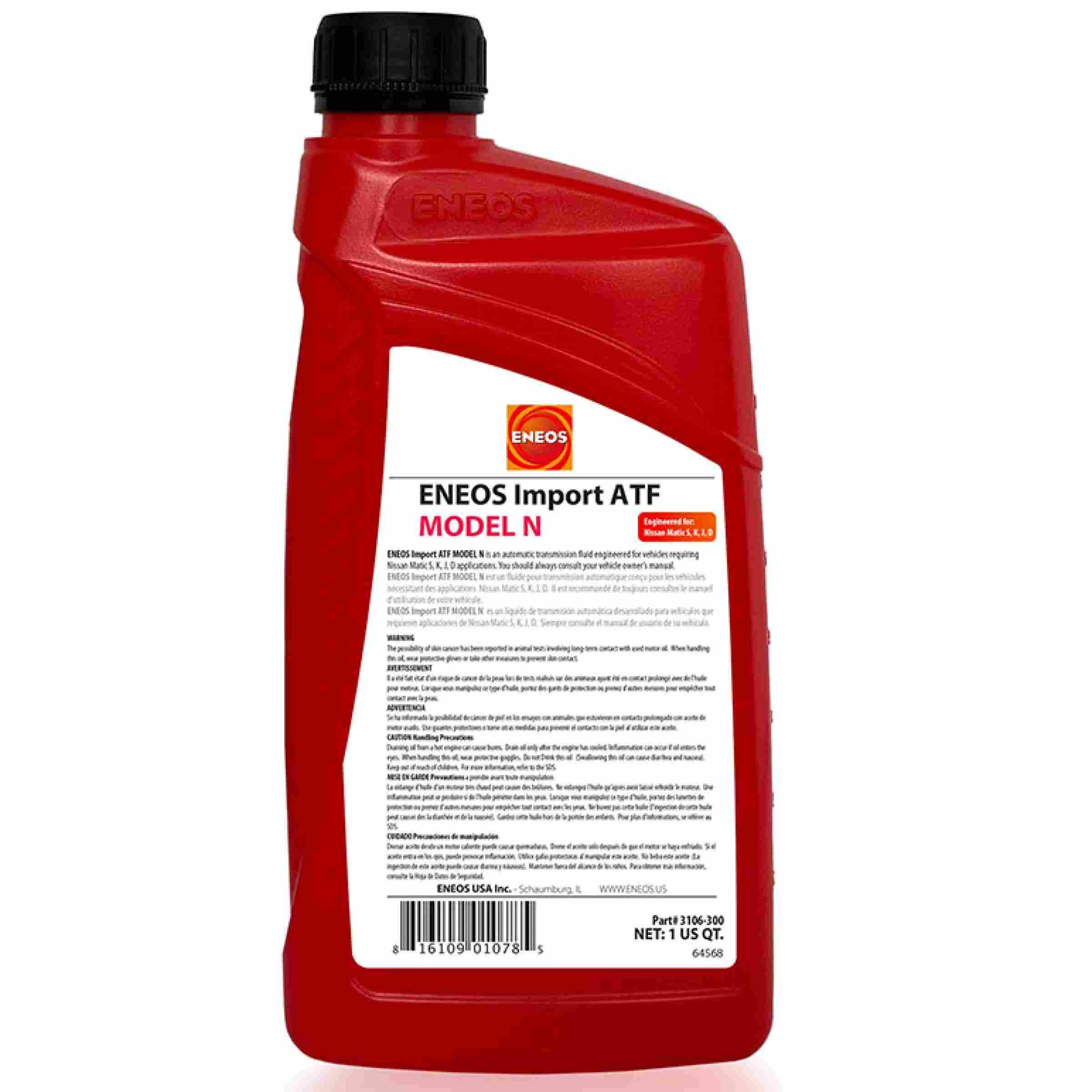 Eneos Import ATF Model N Case 12 X 1 Qt ENO3106-301