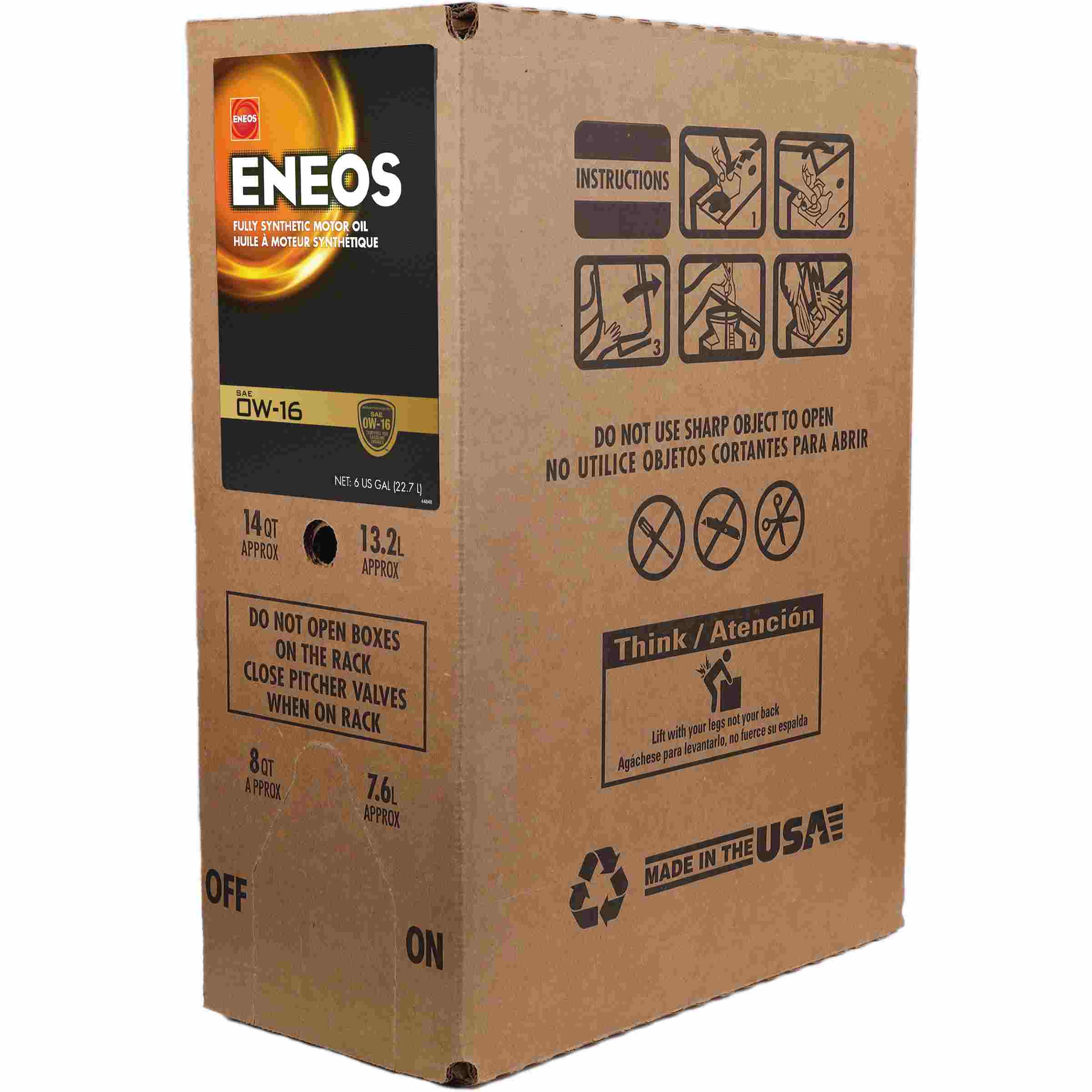 Eneos Full Syn Oil 0w16 6 Gal ENO3251-400