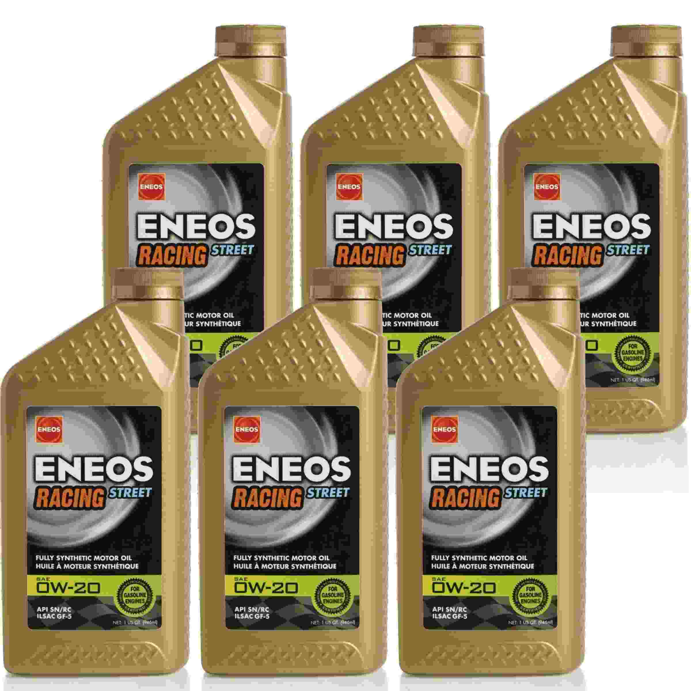 Eneos Racing Street 0w20 Case 6 X 1Qt ENO3901-302