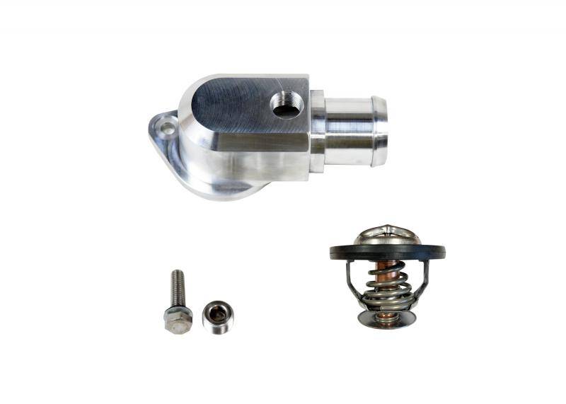Granatelli Black Billet Thermostat Housing with Thermostat 430160
