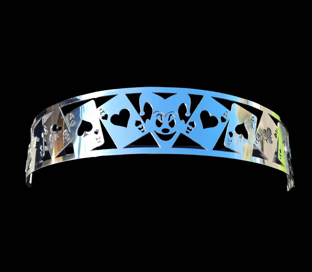 Granatelli Blingz Beauty Bandz, 14" Diameter, 3" Tall Air Cleaner Grill - Jokers Wild