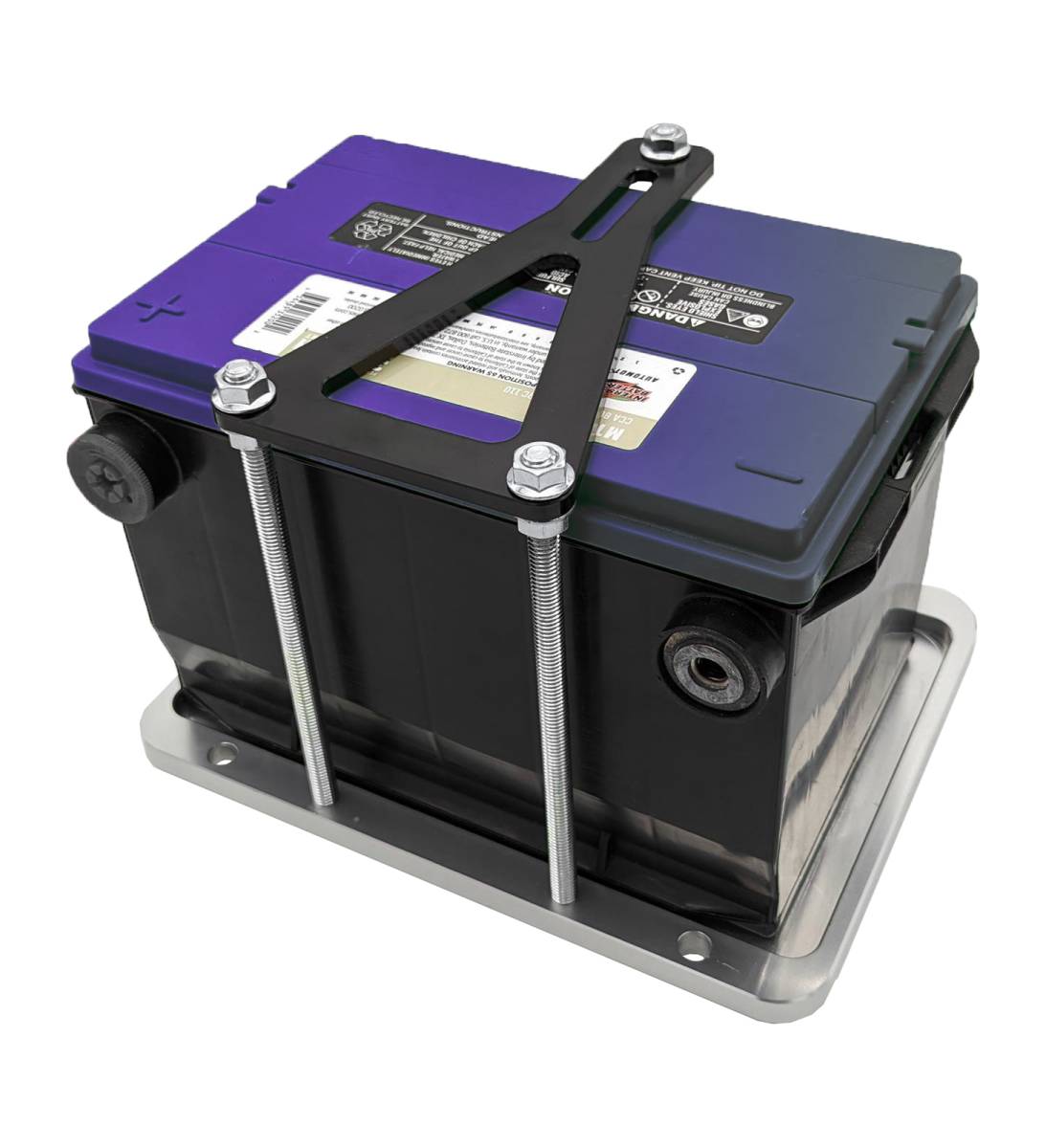 Granatelli Billet 12 V Battery Tray • Sleek, Secure, Race‑Ready Part # 452213