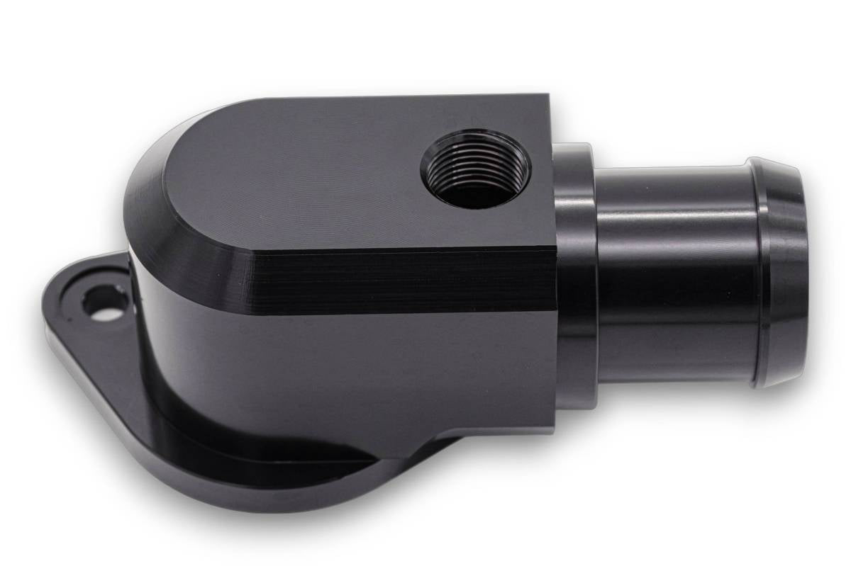 Granatelli Black Billet Thermostat Housing with Thermostat 430160B