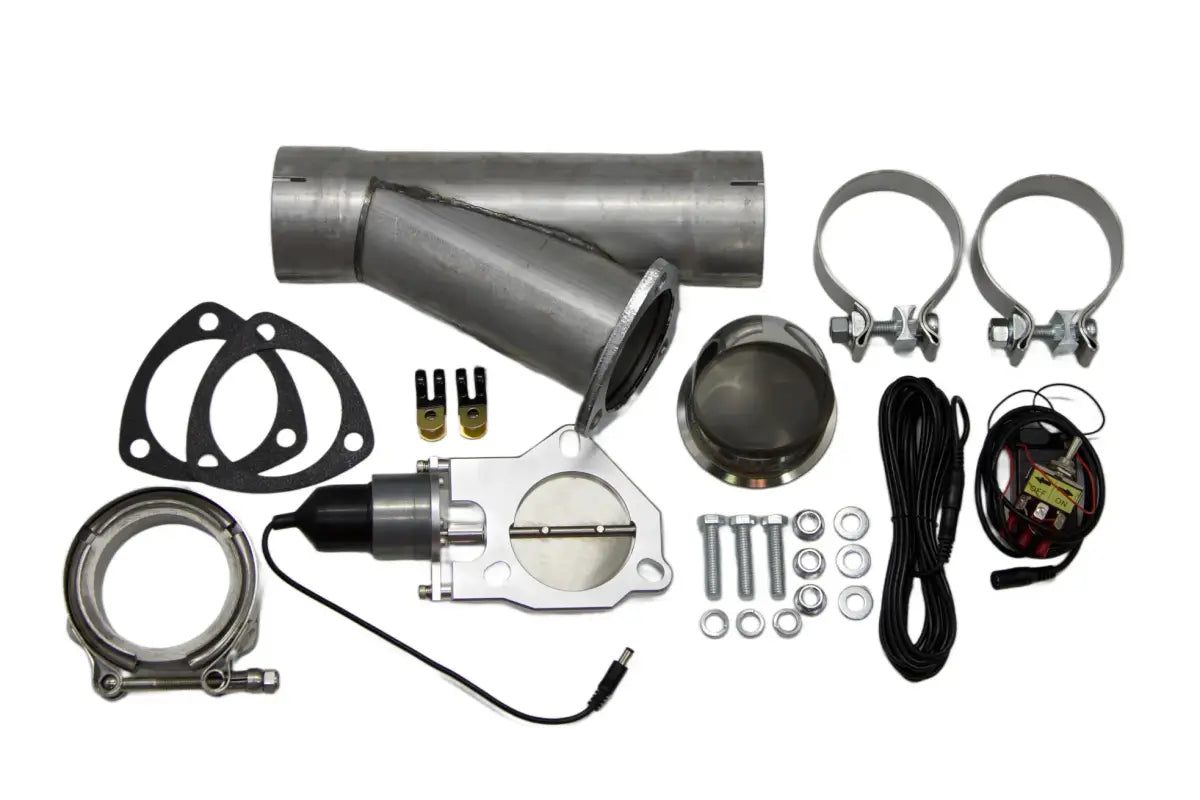 Granatelli Electronic Exhaust Cutout Kit 303525 - Mild Steel Slip-Fit - 2.50"