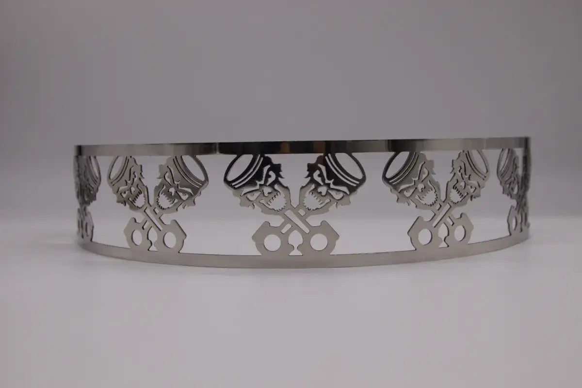 Granatelli Blingz Beauty Bandz, 14" Diameter, 3" Tall Air Cleaner Grill - Skullz and Rods