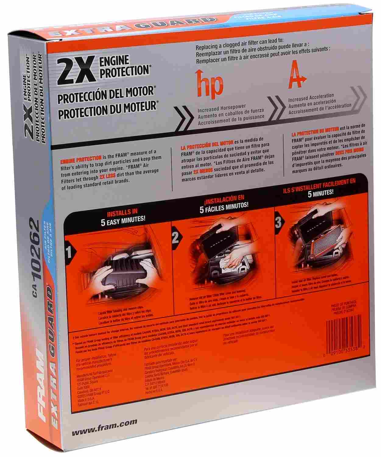 FRAM Air Filter FRACA10262