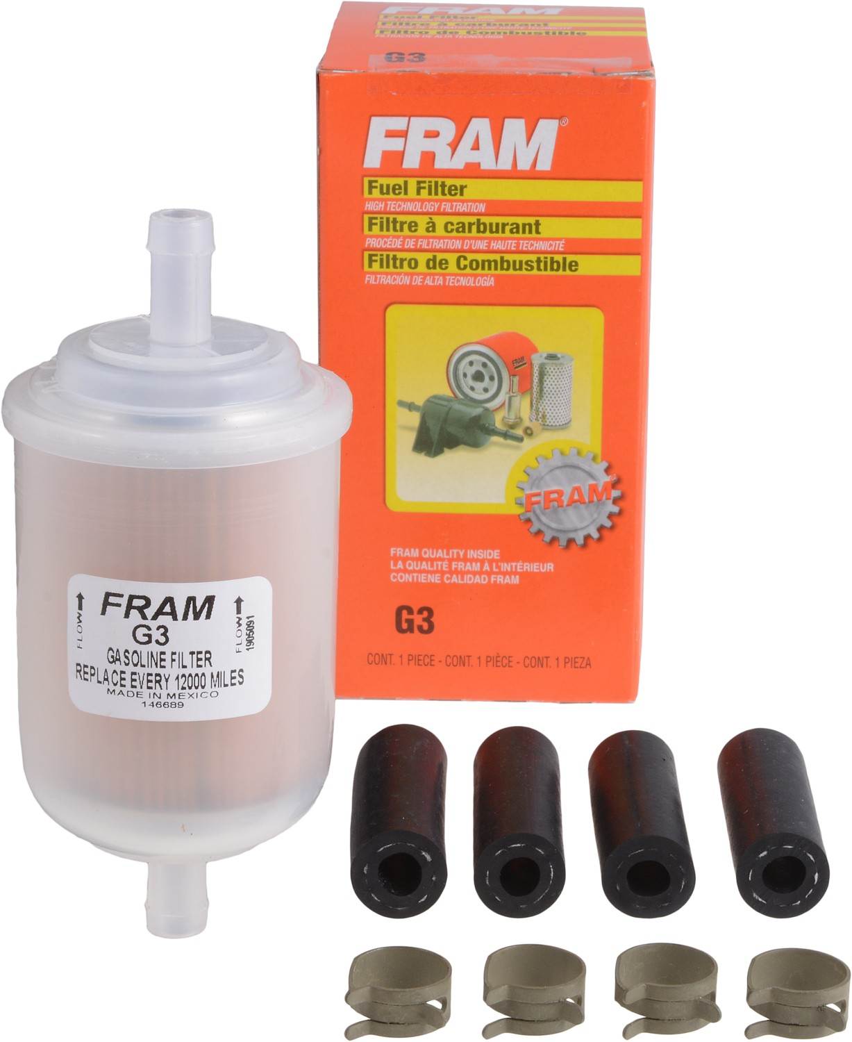 FRAM Fuel Filter 3/8in Hose FRAG3