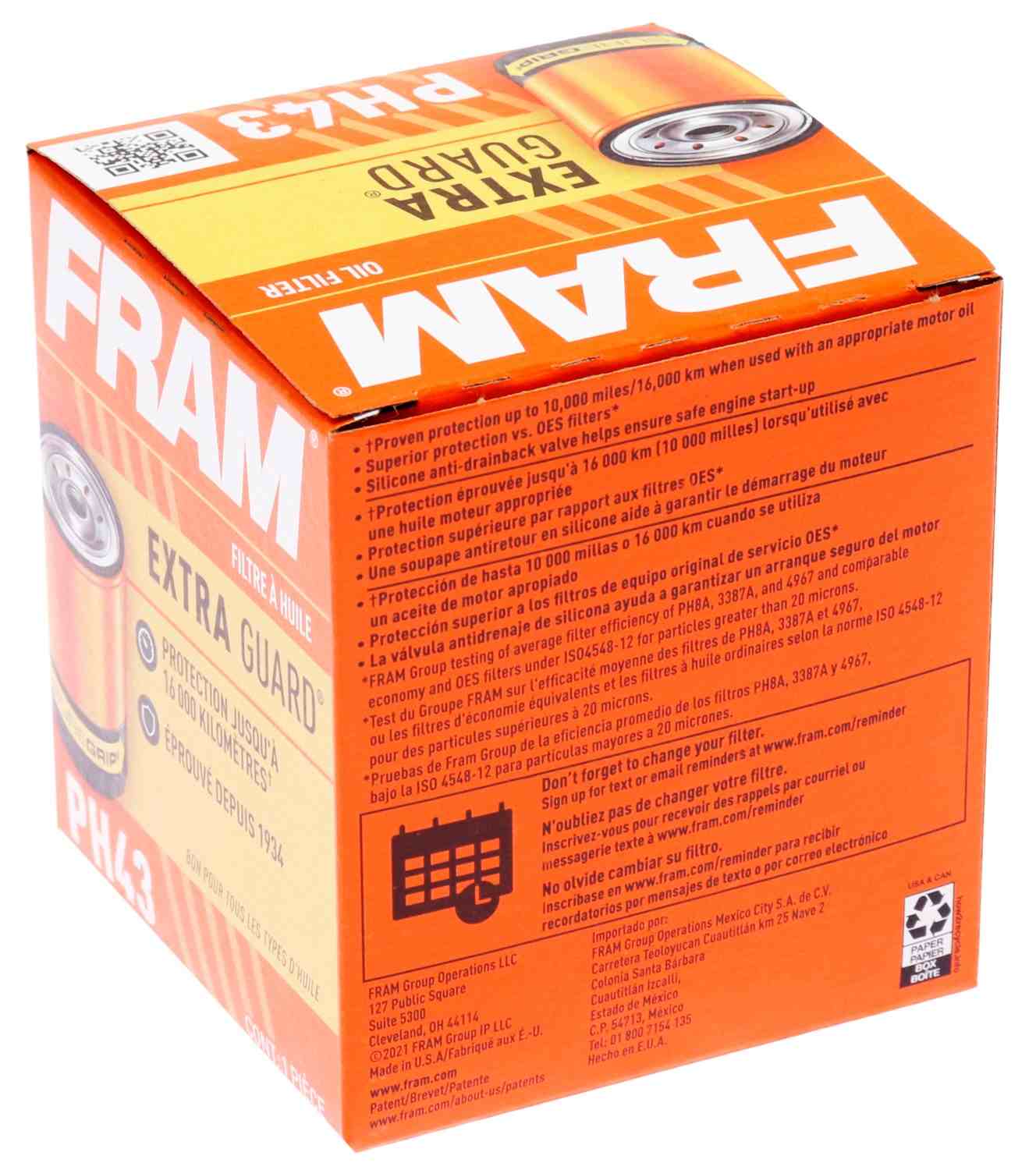FRAM Oil Filter FRAPH43