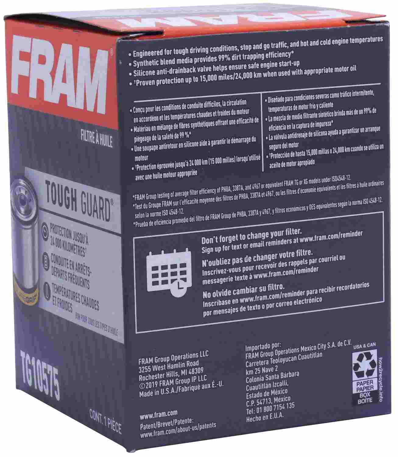 FRAM Engine Oil Filter TG10575