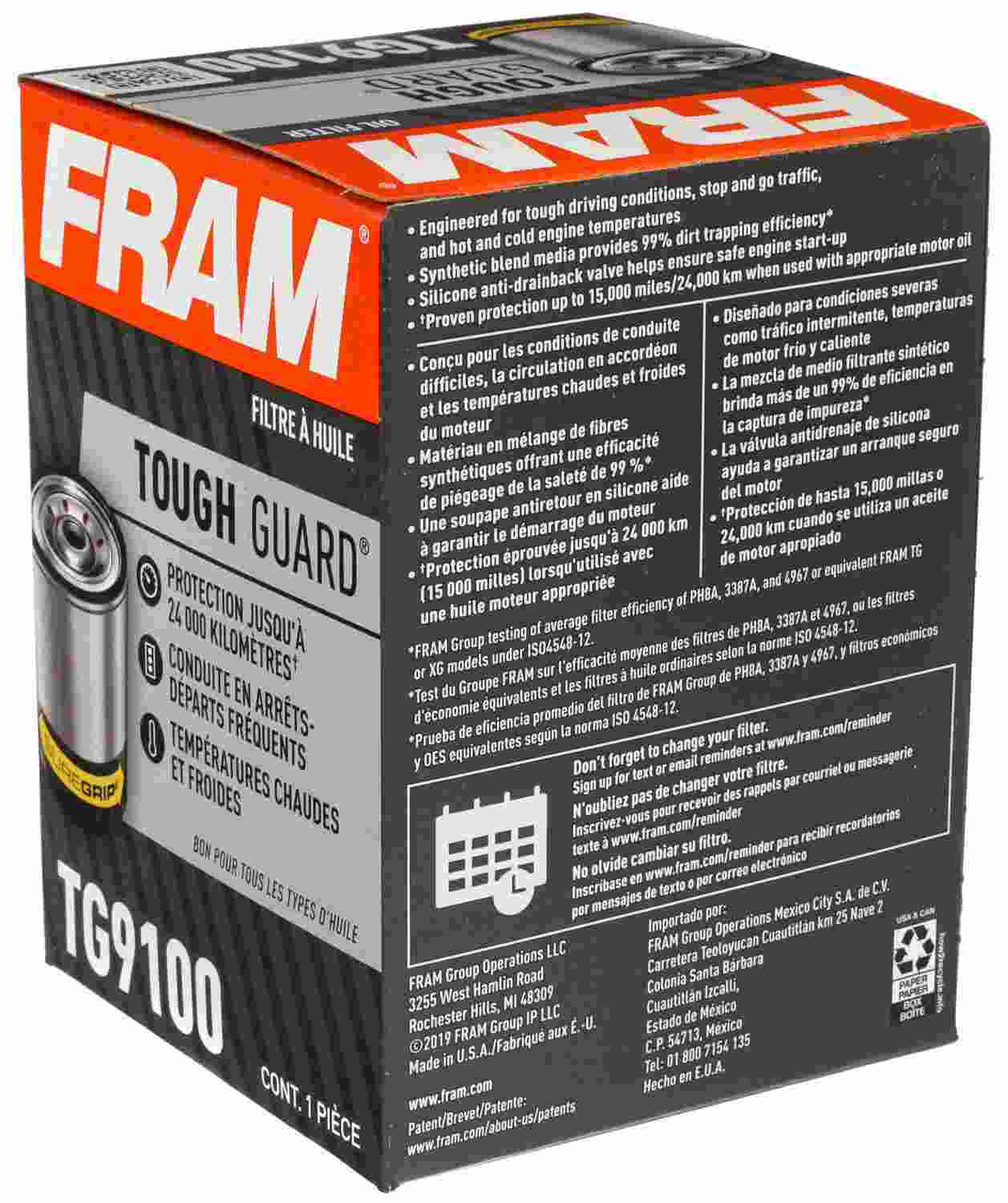 FRAM Oil Filter TG9100