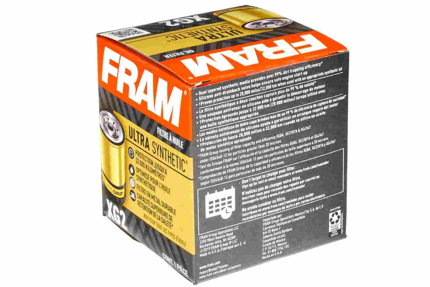 FRAM Engine Oil Filter XG2