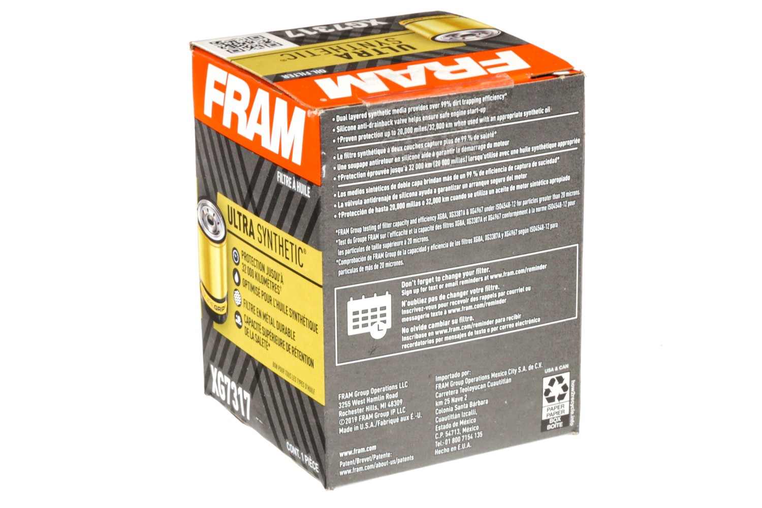 FRAM Ultra Oil Filter FRAXG7317