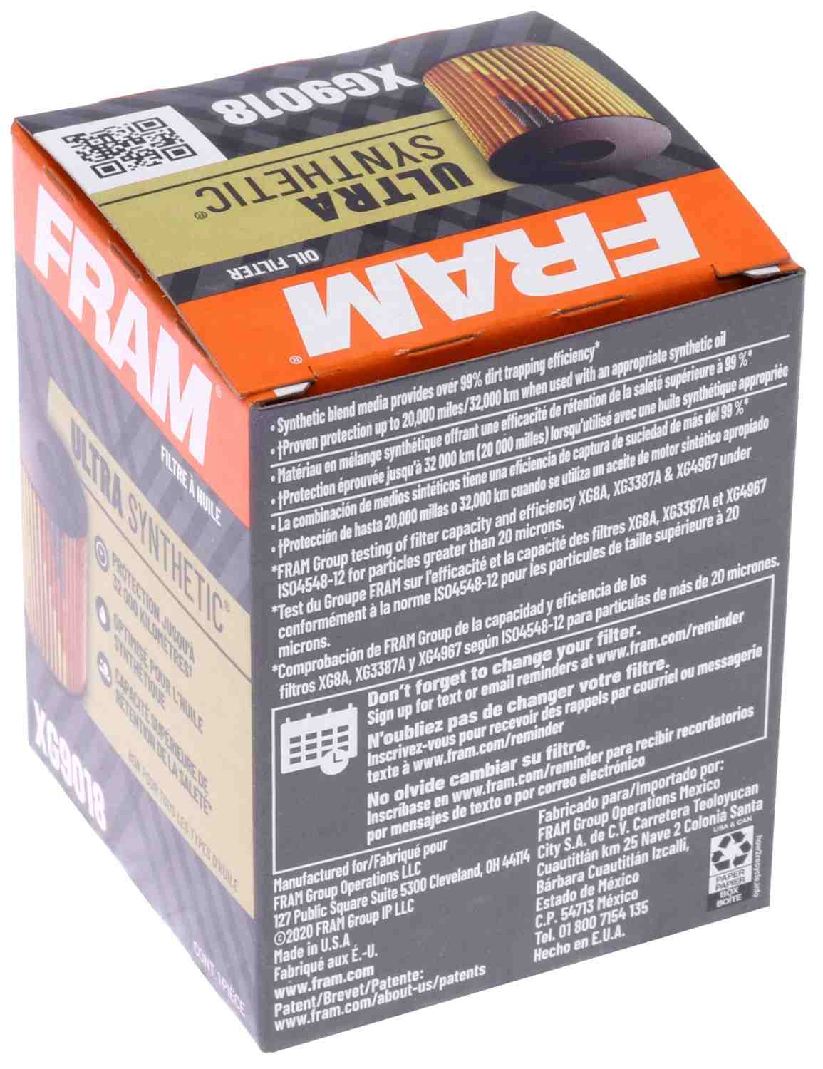 FRAM Extra Guard Oil Filter FRAXG9018