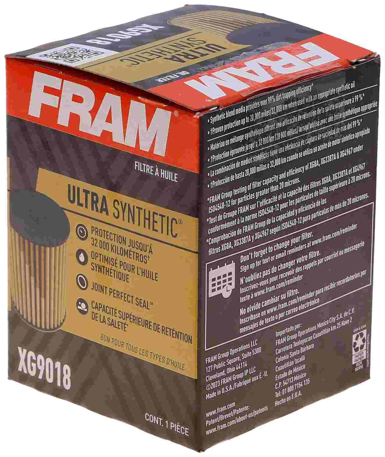 FRAM Extra Guard Oil Filter FRAXG9018