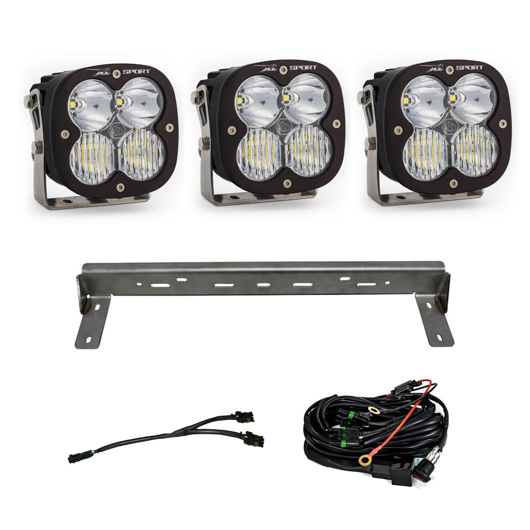 Baja Designs 15-19 Chevy Silverado 2500/3500HD XL Sport LED Bumper Kit (Driving/Spot/Wide Cornering) 447840