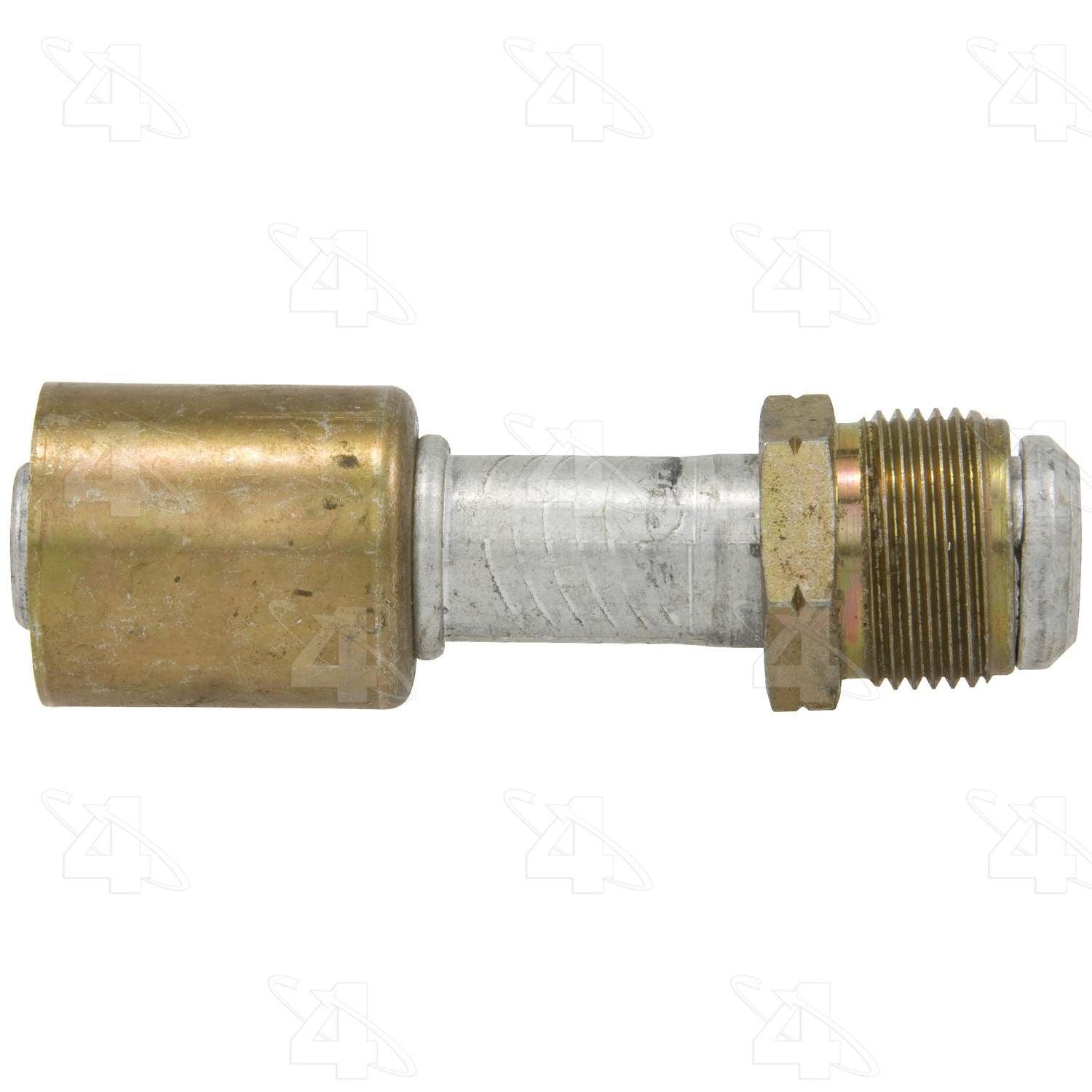 Four Seasons Straight Male Flare A/C Fitting top view frsport 10112