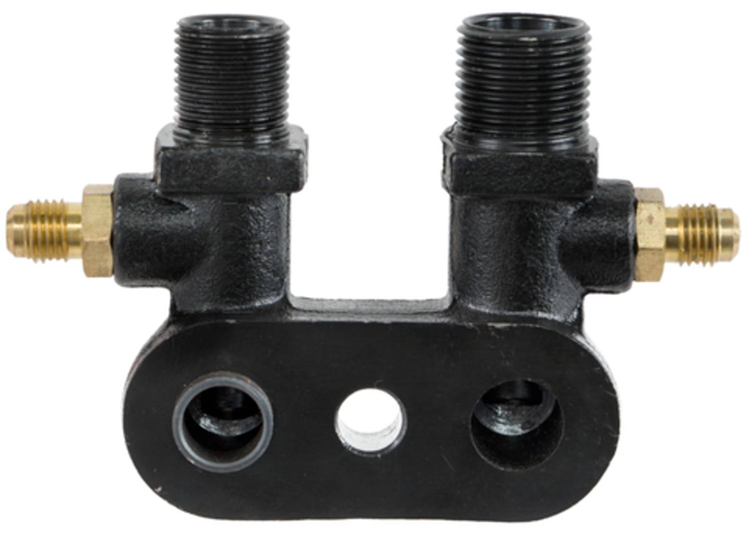 Four Seasons #8 MIO Discharge, #10 MIO Suction 90° w/R12 Service Ports, Compressor Manifold 12198