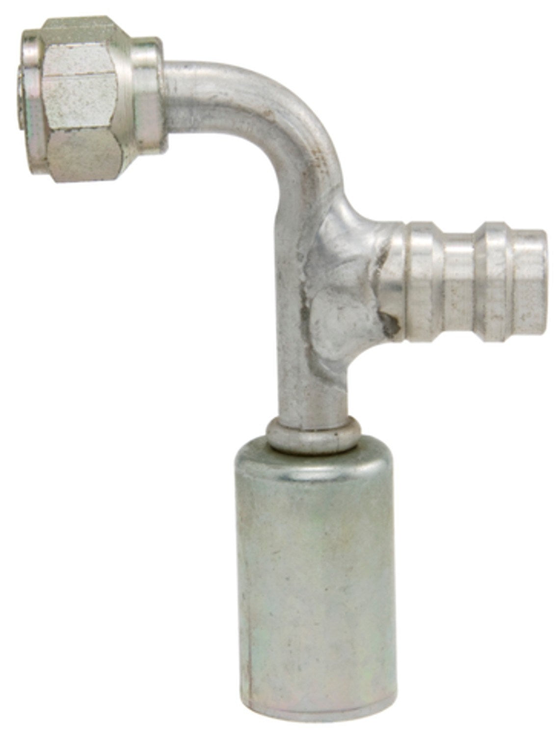 Four Seasons 90° Female Standard O-Ring A/C Fitting w/ R134a Service Port 14936