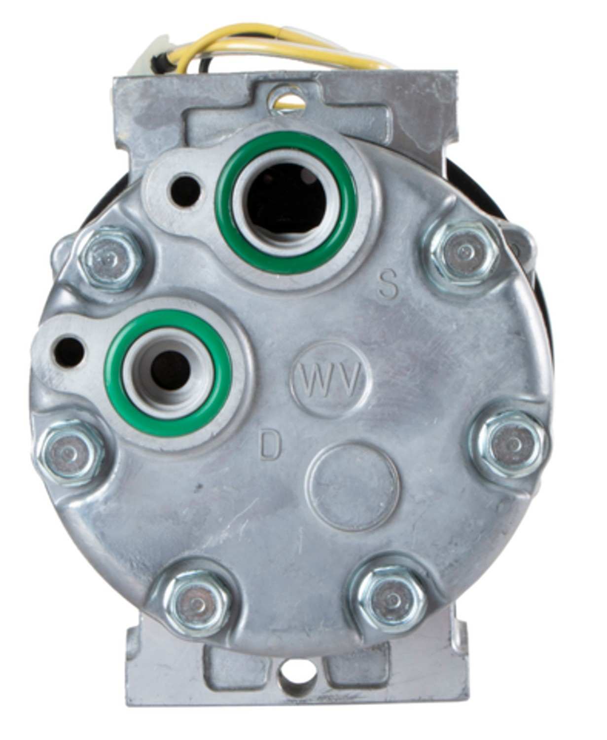 Four Seasons New Sanden/Sankyo SD7H15 Compressor w/ Clutch top view frsport 158594