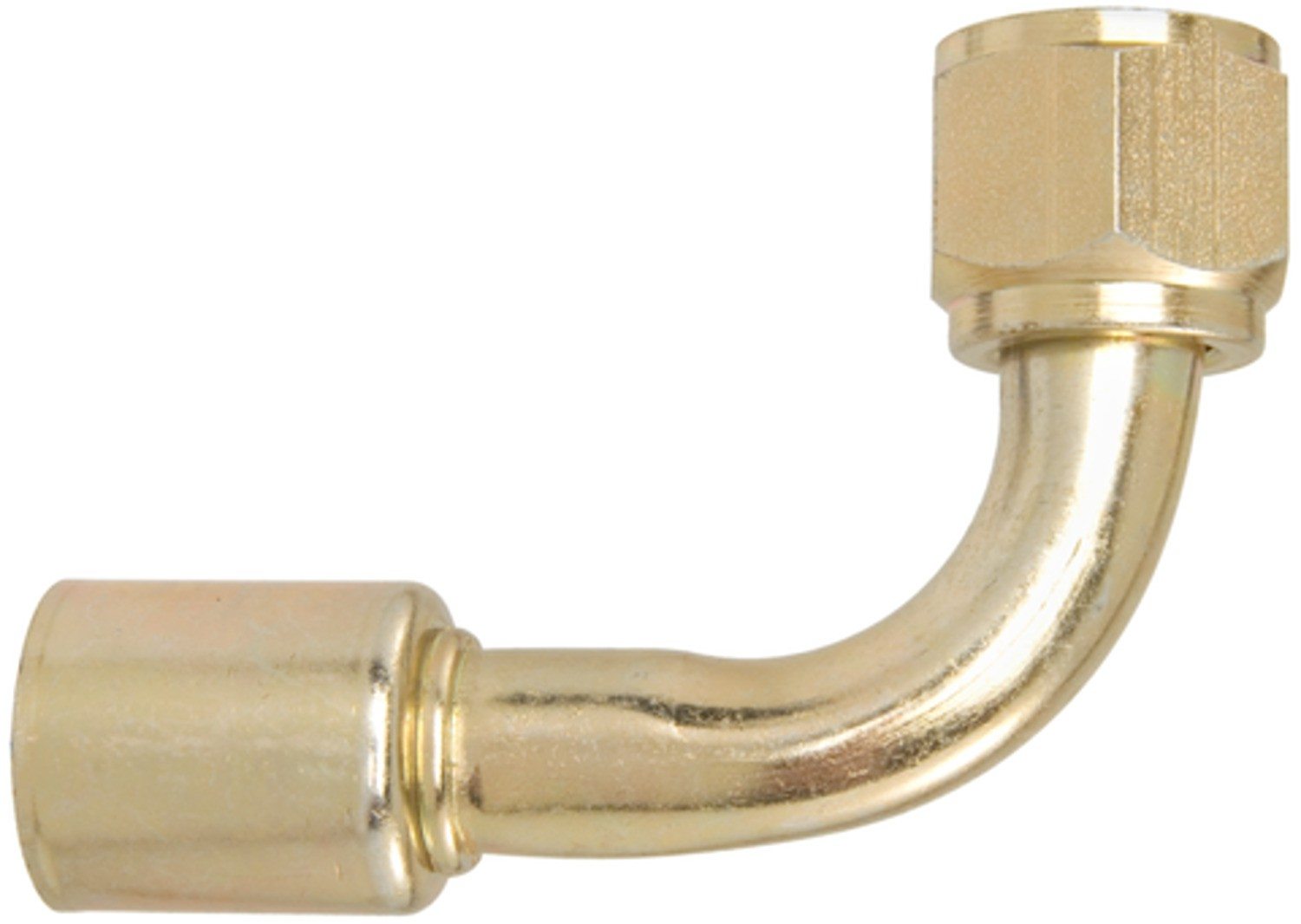 Four Seasons 90° Female O-Ring Long Pilot, Steel, Standard Diameter Beadlock A/C Fitting 15942