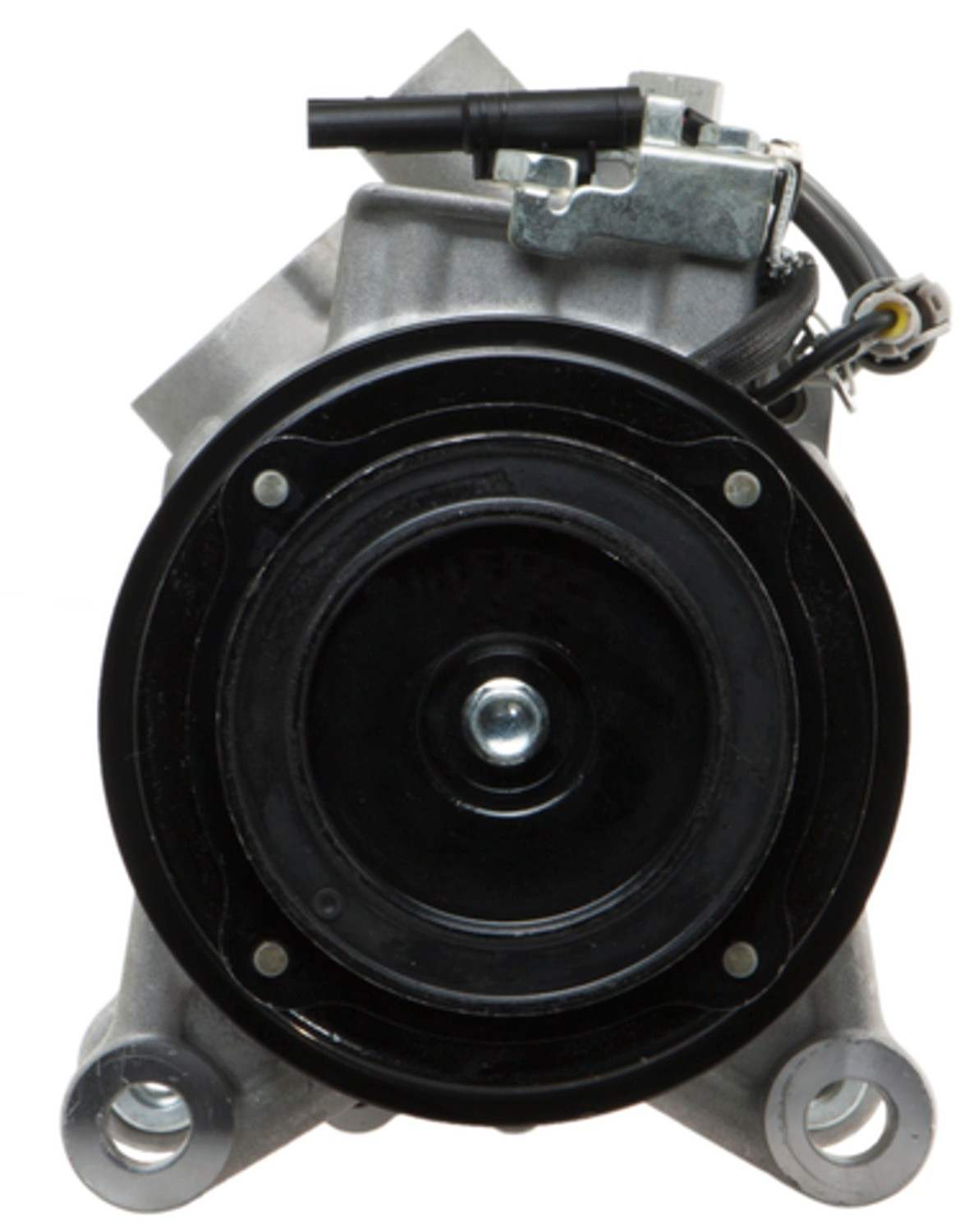 Four Seasons New Nippondenso 6SBU14A Compressor w/ Clutch top view frsport 198382