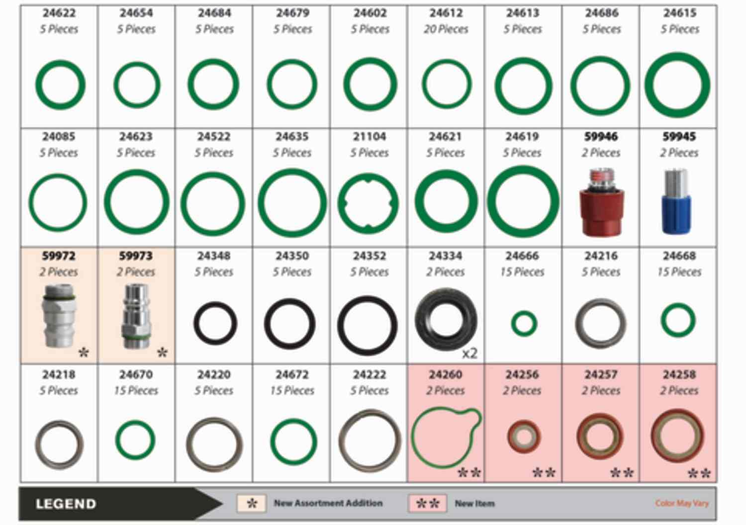 Four Seasons A/C O-Ring Tech Tray 24818