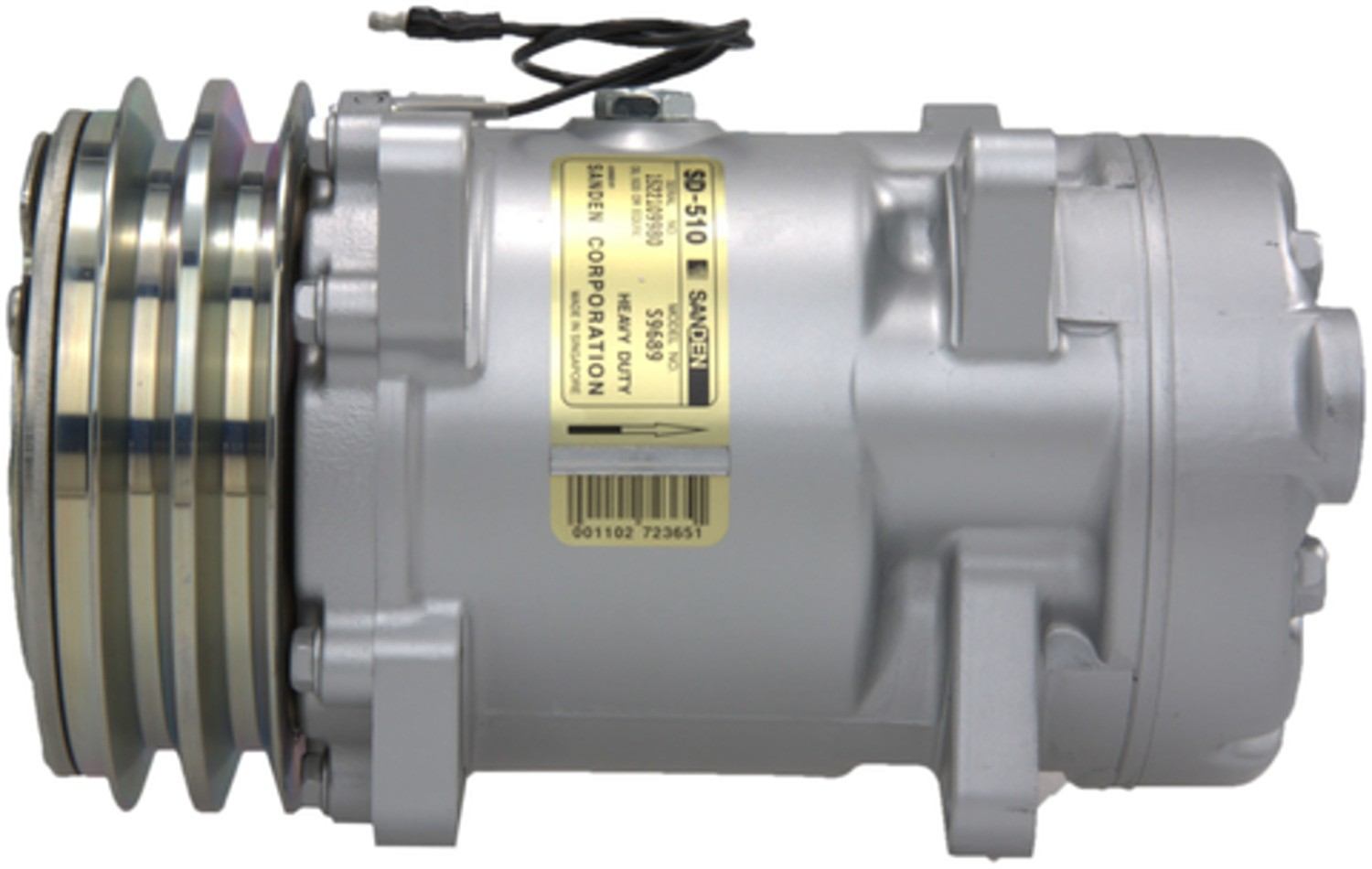 Four Seasons New Sanden/Sankyo SD510 Compressor w/ Clutch 58557