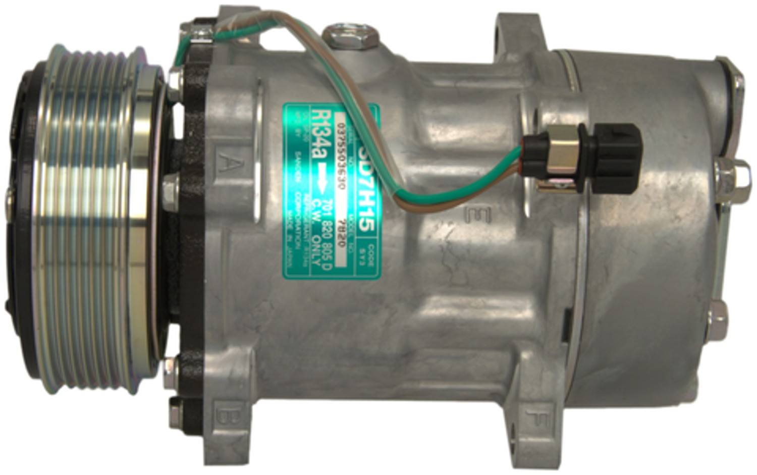 Four Seasons New Sanden/Sankyo SD7H15 Compressor w/ Clutch 58595
