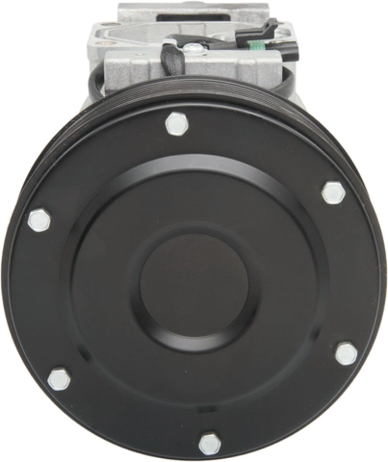 Four Seasons New Nippondenso 10PA17C Compressor w/ Clutch top view frsport 68350