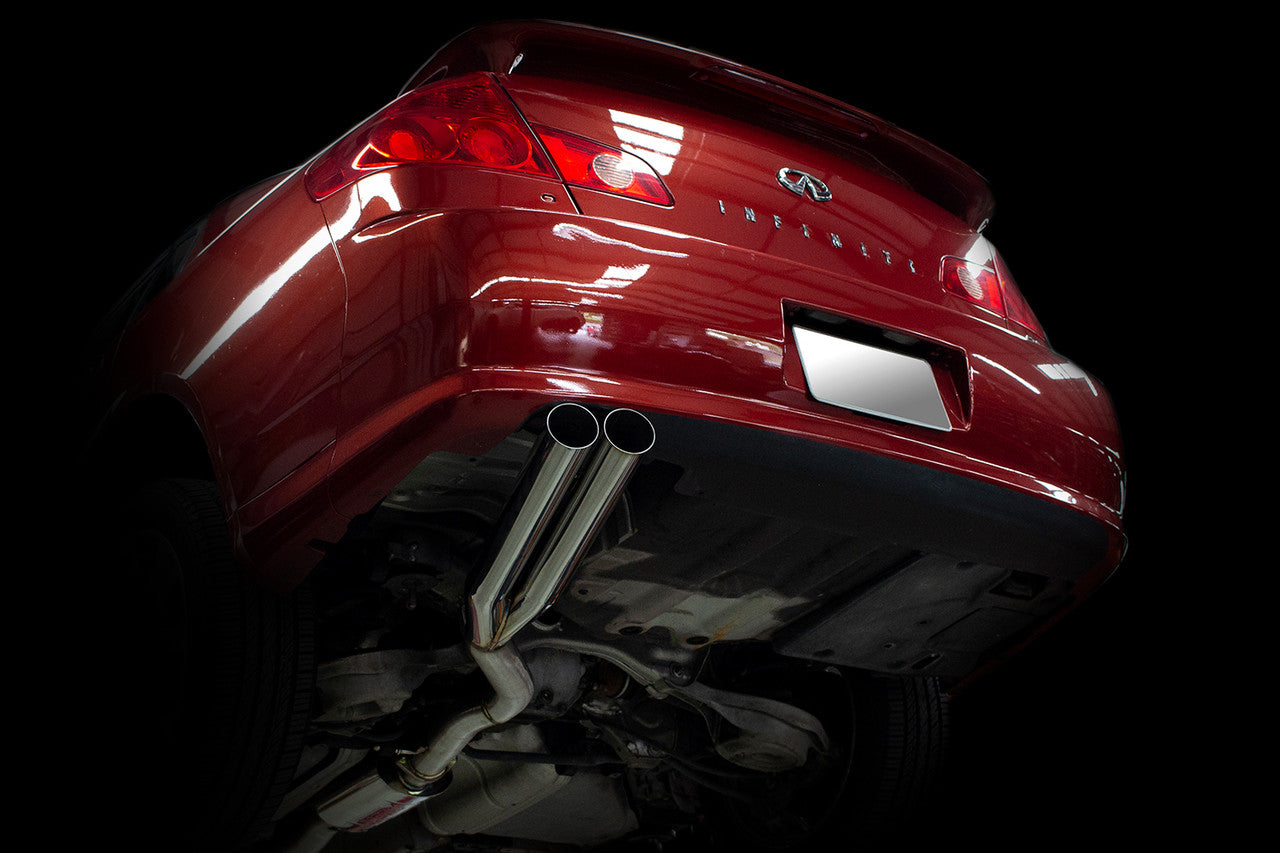 ISR Performance 03-04 Infiniti G35 RWD Sedan EP Dual Tip Exhaust IS-EPDUAL-G35S03