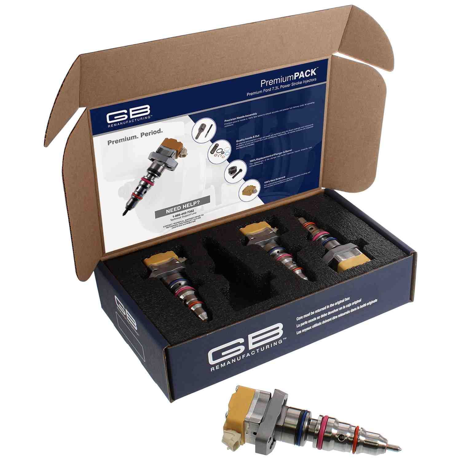 GB Reman Diesel Fuel Injector - 4 Pack 722-5024PK
