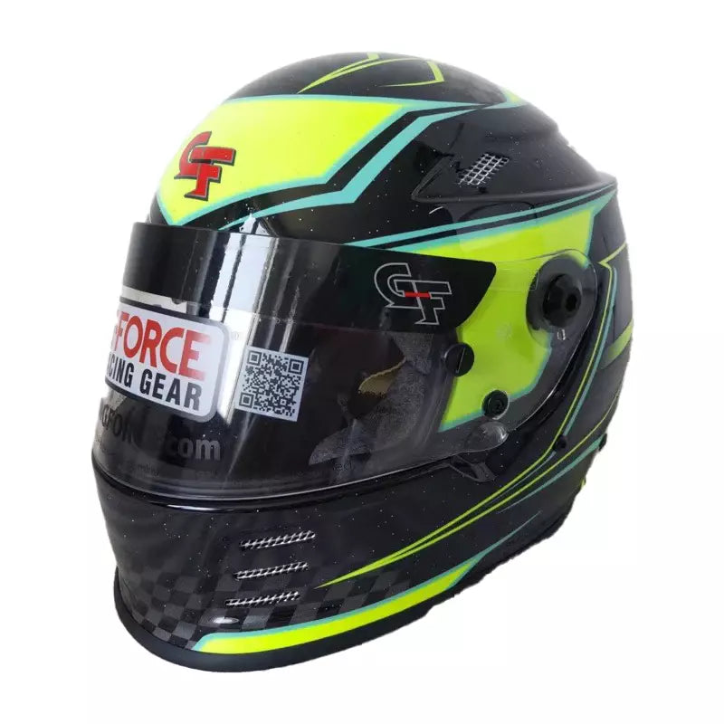 G-Force HELMET REVO GRAPHICS LRG YELLOW SA2020 Helmets and Accessories Helmets main image