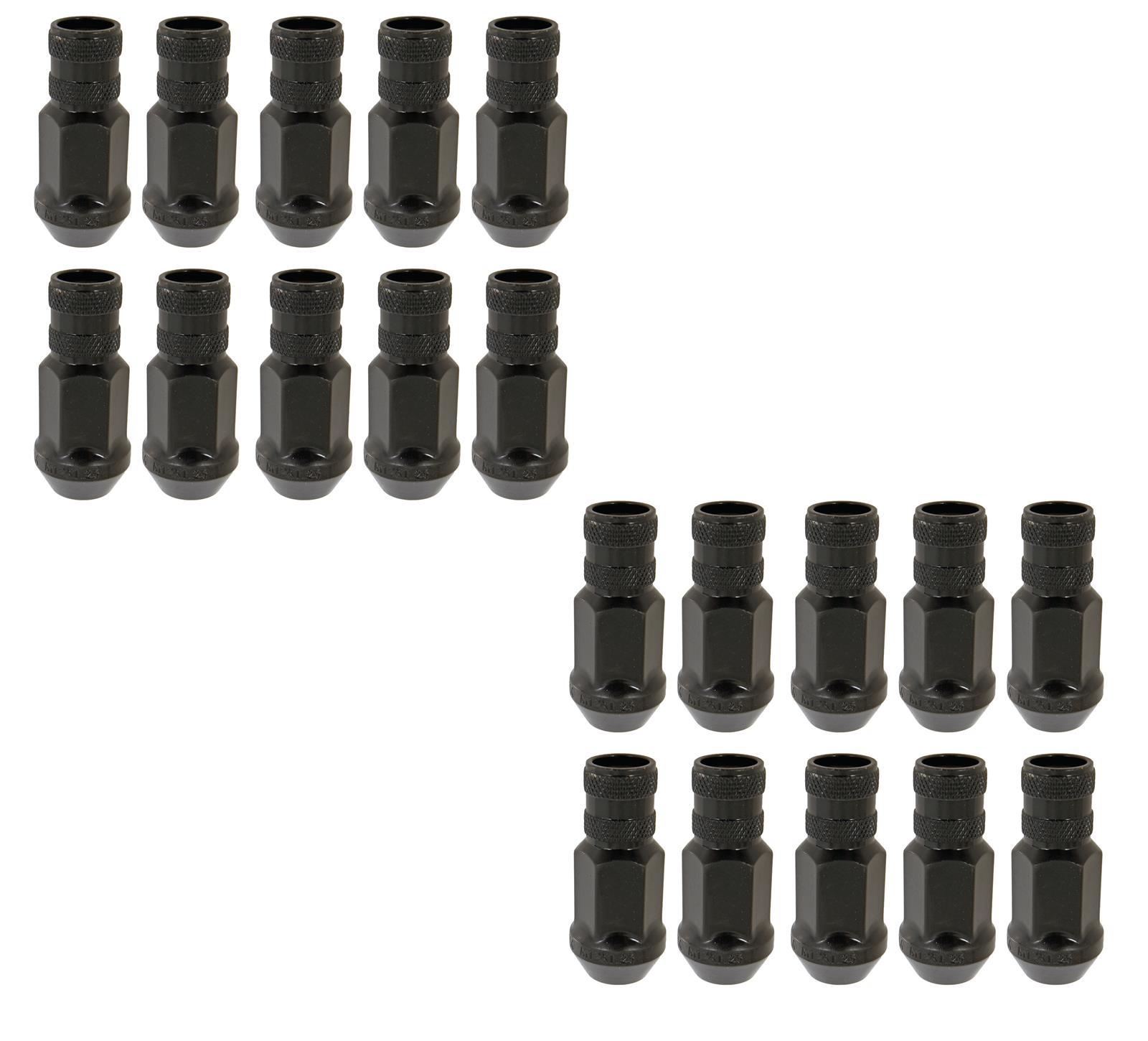 Gorilla 20 Lugnuts 12x1.25 Forge 3/4in Black Wheel and Tire Fastener Kits Wheel Lug Nuts main image