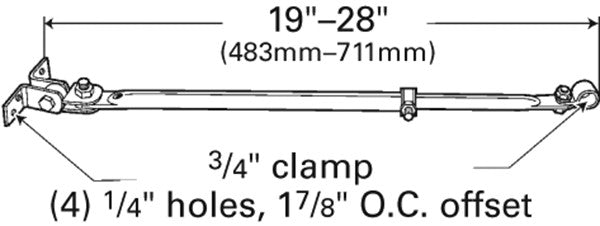 Grote Door Mirror Bracket 10025