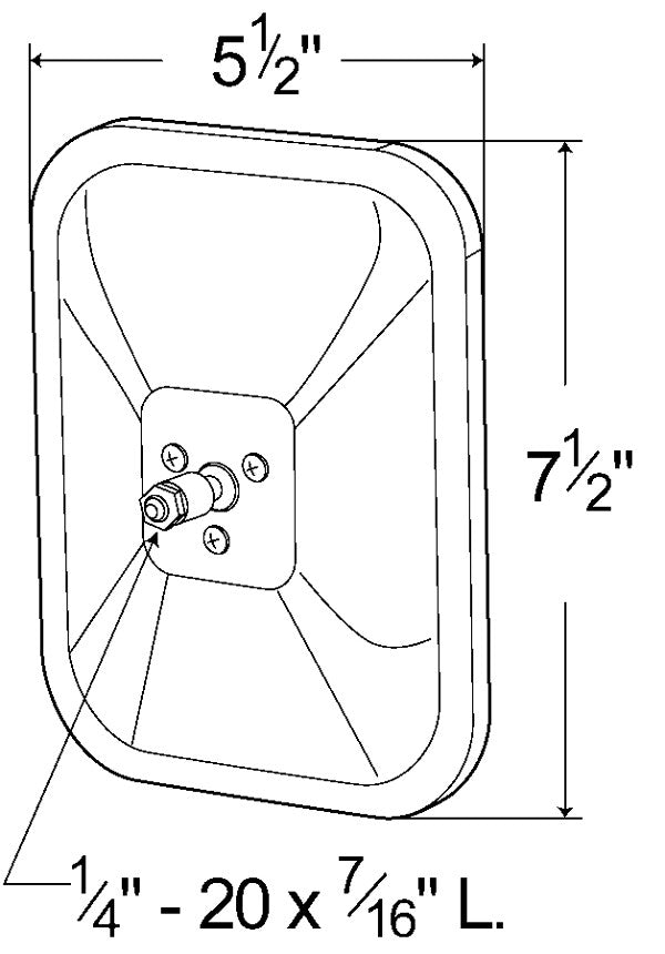 Grote Door Mirror 12073-5