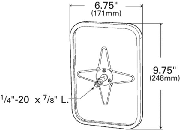 Grote Door Mirror 12102