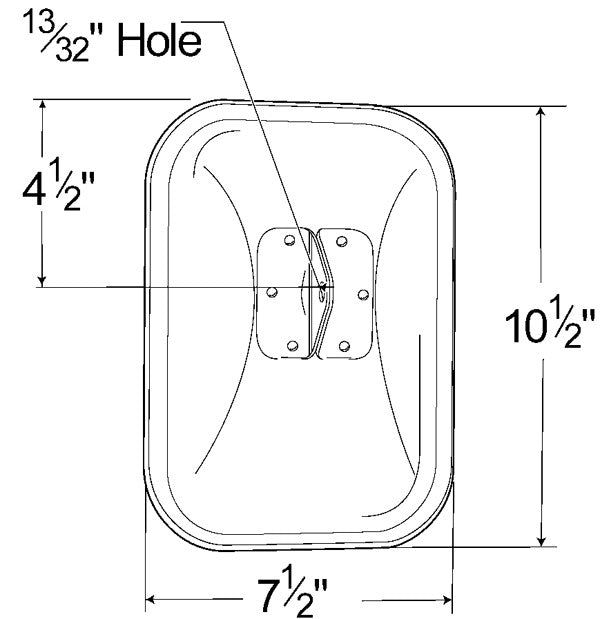 Grote Door Mirror 12111-5
