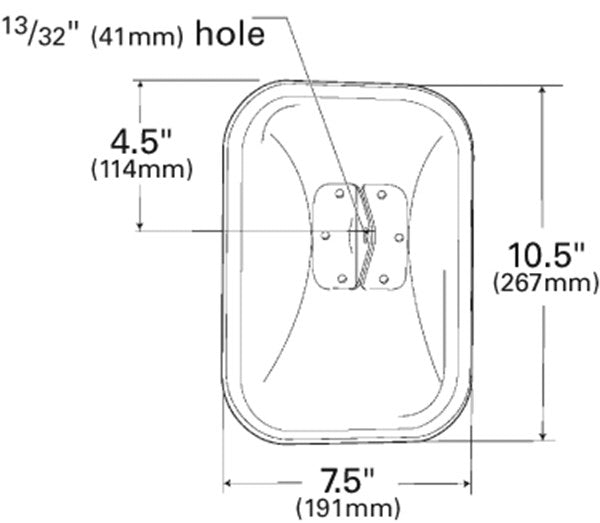 Grote Door Mirror 12113-5