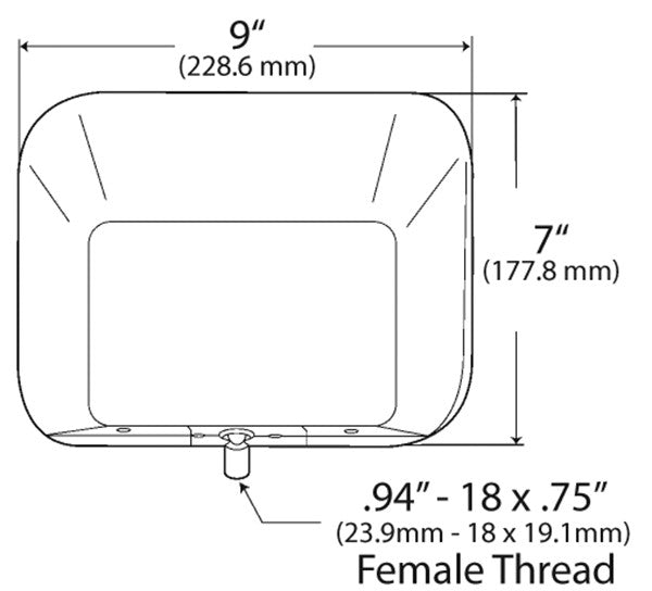 Grote Door Mirror 12193-5