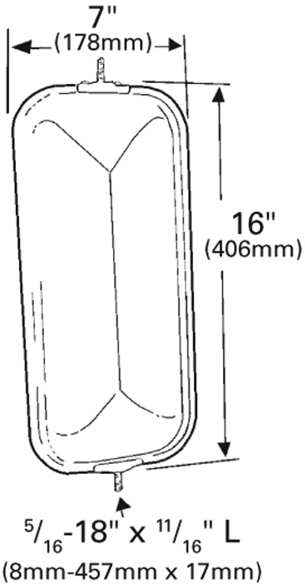 Grote Door Mirror 16273