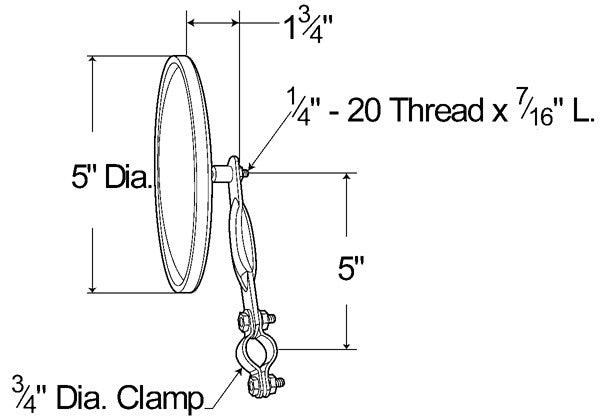 Grote Door Mirror 28033-5